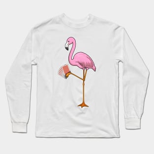 Flamingo Poker Poker cards Long Sleeve T-Shirt